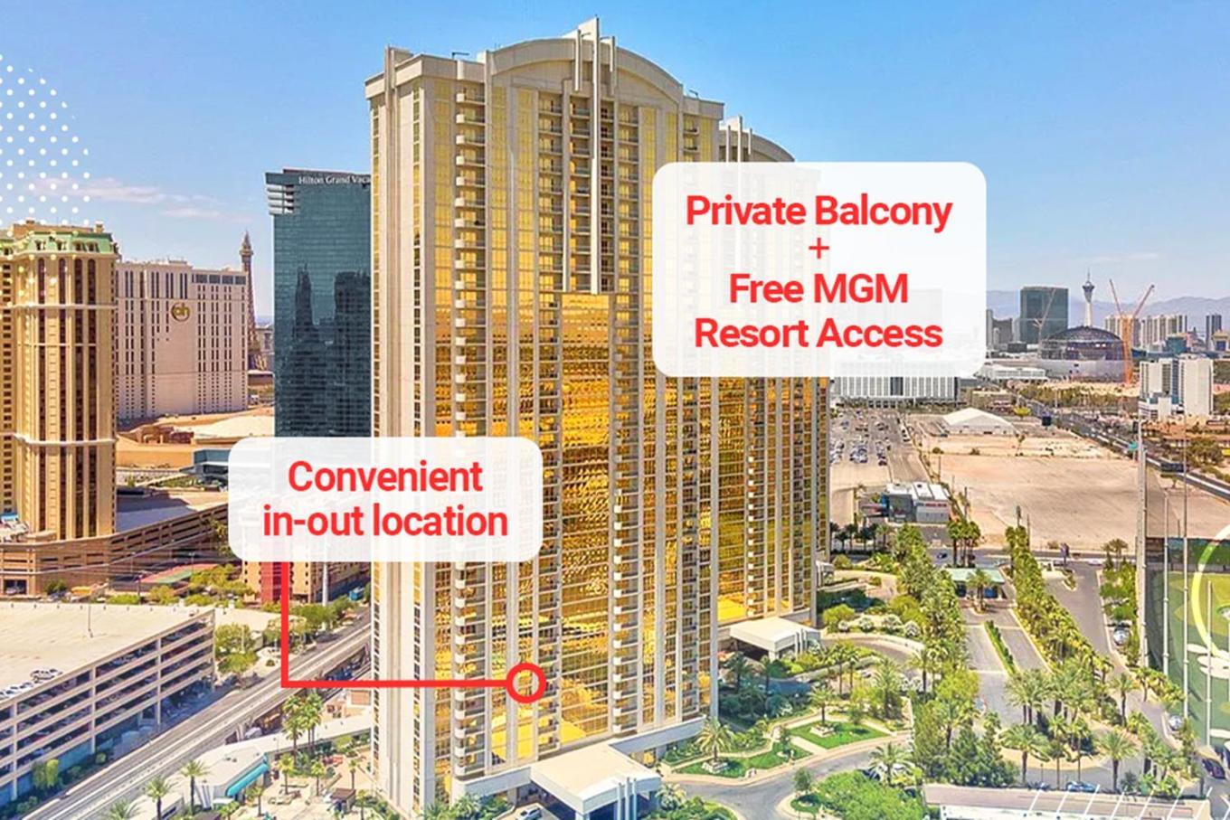 Lady Luck'S Vista - Private Balcony - Full Kitchen - Two Full Baths - Jetted Tub - Full Mgm Grand Resort Access W No Resort Fee At Mgm Signature Las Vegas Ngoại thất bức ảnh